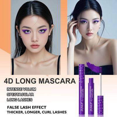 Purple Mascara Volumizing Lengthening Curling Mascara Hypoallergenic Smudge-proof Liquid Lash Extensions Mascara Water proof Lightweight Defining Long-wearing No Flaking, No Clumping (08#)