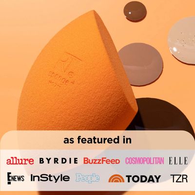 Real Techniques Miracle Complexion Sponge, Beauty Sponge For Makeup Blending &amp; Foundation Application, Full Coverage, Streak-Free Professional Makeup Tool, Cruelty Free, Vegan, Latex Free, 2 Count