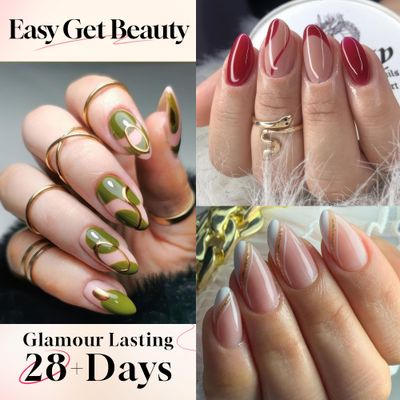UNA GELLA Extra Short Almond Nail Tips Half Cover - Soft Gel Short Almond Shape Nail Tips Matte 216pcs Clear Gelly Almond Gel x Tips for Saving Nail Extension DIY Nail Art, Self-handle 12Sizes