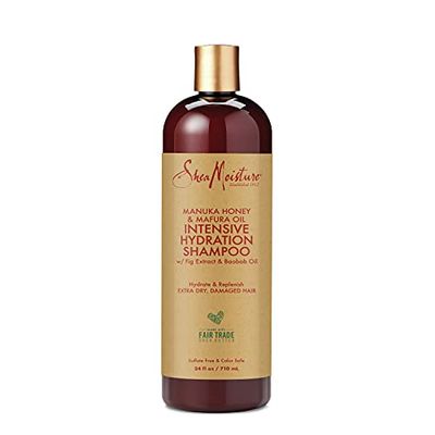 SheaMoisture Intensive Hydration Shampoo for Dry, Damaged Hair Manuka Honey &amp; Mafura Oil Sulfate-Free 24oz