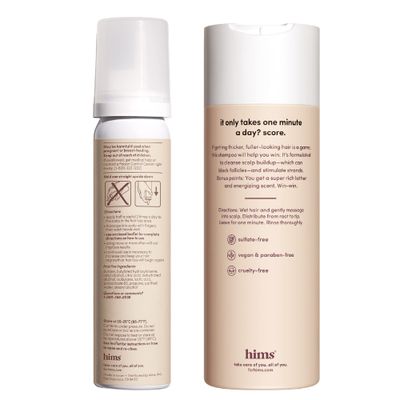 hims Thick Fix Set - Hair Thickening Shampoo &amp; 5% Minoxidil Foam for Men's Hair Growth - Moisturizing, Color Safe - 2 Count