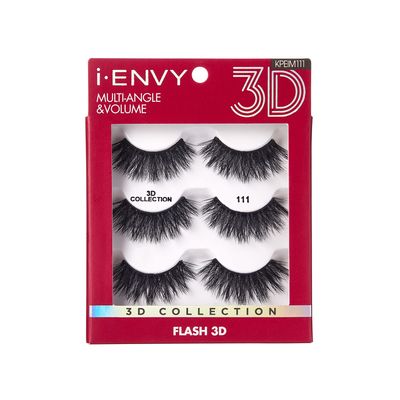 iEnvy False Eyelashes 3 Pairs Fluffy and Natural Multiangle and Volume Faux Mink Lashes (11)