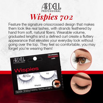Ardell Wispies 702 False Lashes, 1 pair