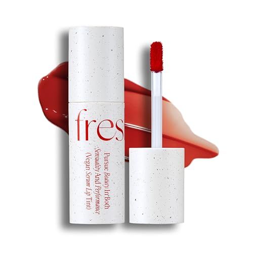 FRESHIAN Vegan Serum Lip Tint (05 Rough, 0.21oz) - Long-Lasting Moisturizing Formula, Lightweight Lip Stain. Korean Makeup Skin Care. Luminous, Hydrated Lips.