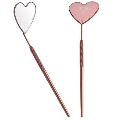 Generic LASH MIRROR FOR EYELASH EXTENSION KIT, Heart Shaped Large Mirror, Eyelash Extension Supplies, Rose Gold Lash Mirror, Lash Extension Supplies by Ida Jane, 1 Count (Pack of 1)