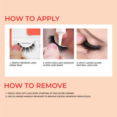 KISS My Lash But Bolder 3D Volume False Eyelashes - Big Personality, Black, Comfortable, Voluminous, Natural-Looking, Faux Mink, Vegan, Fuller, 3D Lashes, Superfine, Knotless, Fluffy &amp; Soft | 1 Pair