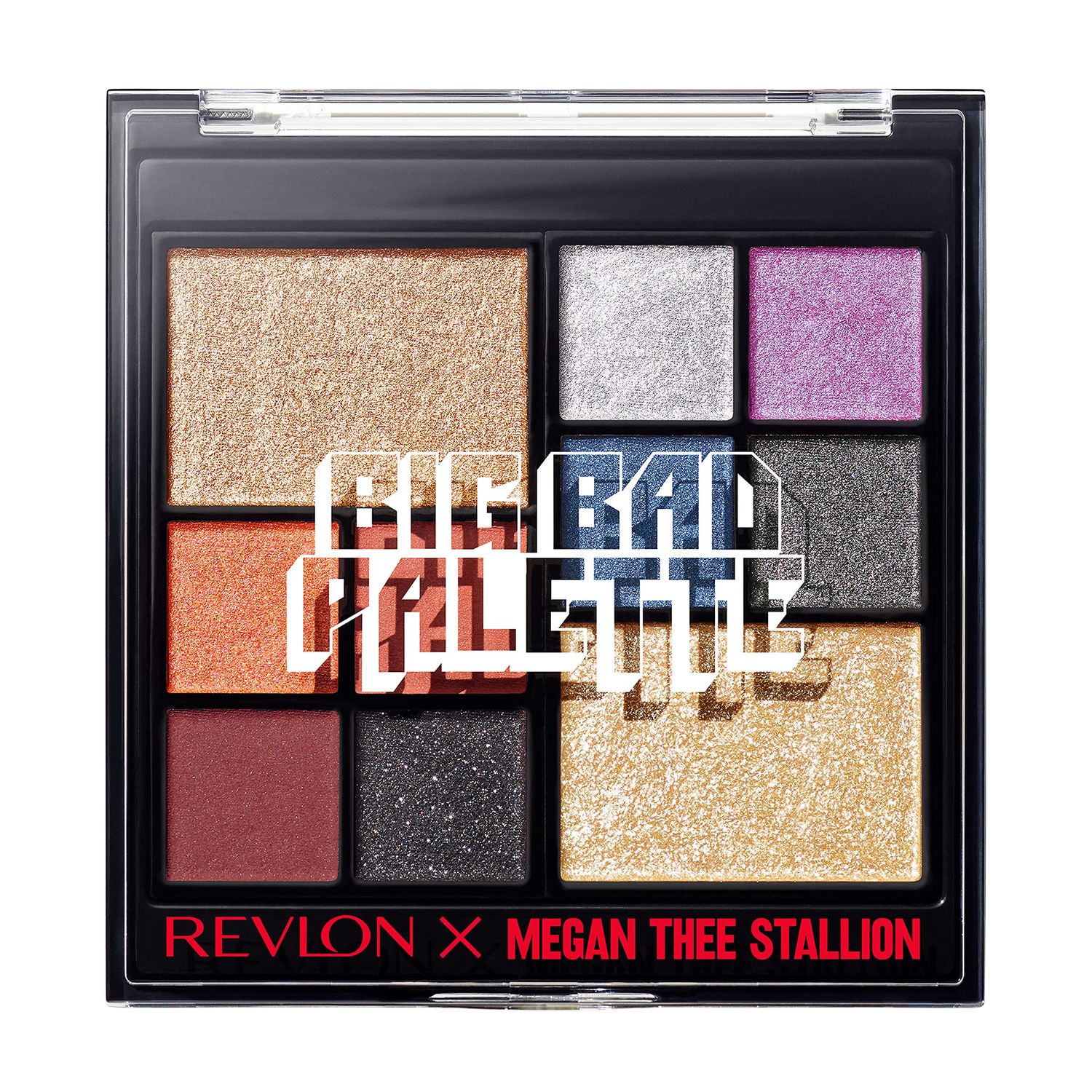 REVLON Eyeshadow Palette, Megan Thee Stallion Eye Makeup, Creamy Pigmented in Blendable Matte &amp; Pearl Finishes, 001 Big Bad Palette, 0.37 Oz