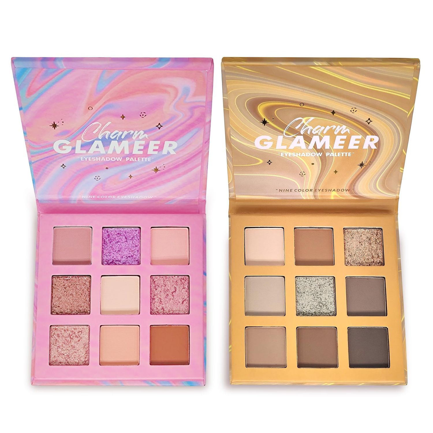 Eyeshadow,18Colors Eyeshadow Palette, Matte&amp;Glitter&amp;Shimmer Eyeshadow,for Eye Makeup Long Lasting Waterproof Eye Makeup Palette, Glitter Shimmer Professional Bright-Colored Eye Shadow(G005-1G005-2)