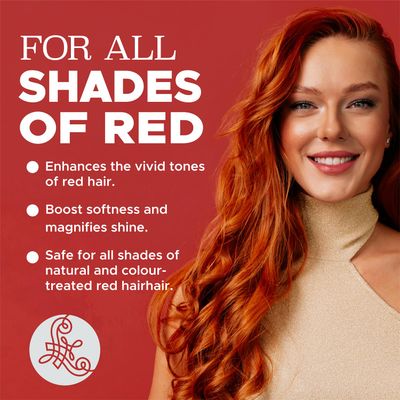 Luseta Red Hair Shampoo &amp; Conditioner Set for Color Treated, Sulfate and Paraben Free for Copper Brightening, Strengthening Follicles With Pomegranate Extract 2 x 16.9oz
