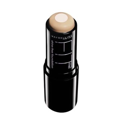 Maybelline Fit Me Shine-Free  Balance Foundation Stick, Multi-Use Face Makeup and Contour Stick For Natural, Matte Coverage, Classic Ivory, 1 Count