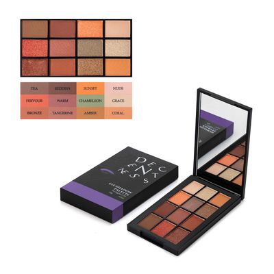 DECENTNESS 12 Colors Eyeshadow Palette Makeup Shades Nude Matte Shimmer Glitter Pigment, Pro Long Lasting&amp;Waterproof Highlighting Makeup Palette,Ideal Gift(Twilight City)