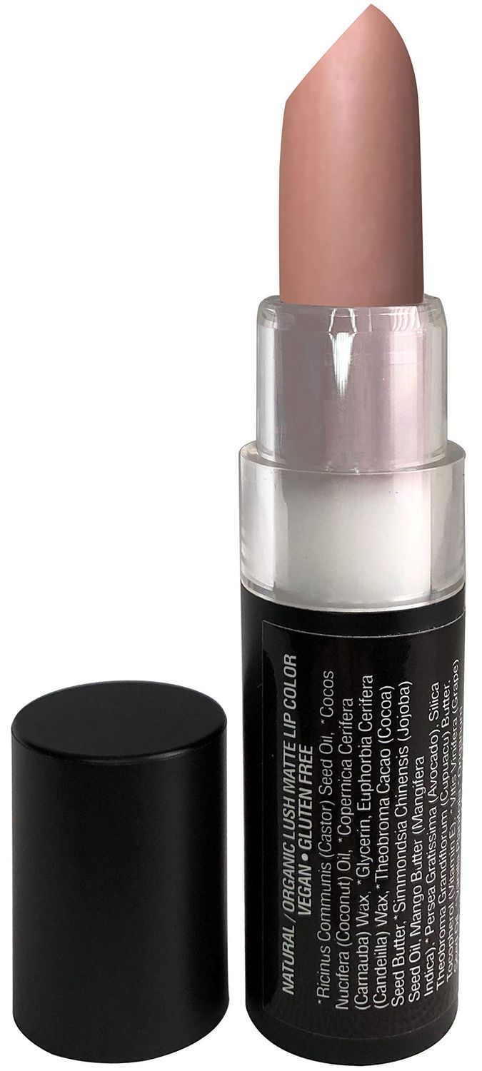 Mom&#39;s Secret 100% Natural Matte Lipstick, Organic, Long Lasting, Vegan, Gluten Free, Cruelty Free, Made in the USA, 0.12 oz. (Pink Chai)