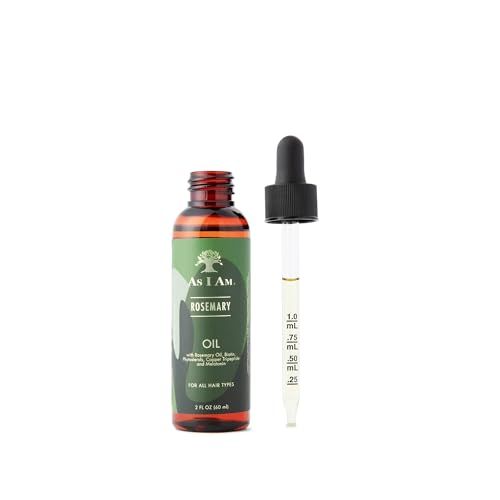 As I Am Rosemary Oil For Hair Growth - 2 oz - with Melatonin &amp; Biotin - Vegan &amp; Cruelty Free
