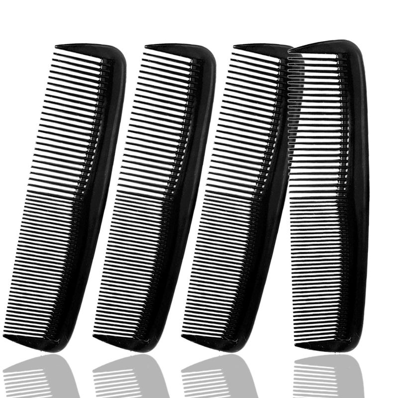 Soft 'N Style Hair Care 4-Pack Comb - Not Breakable - mens combfine tooth combpeines para cabello