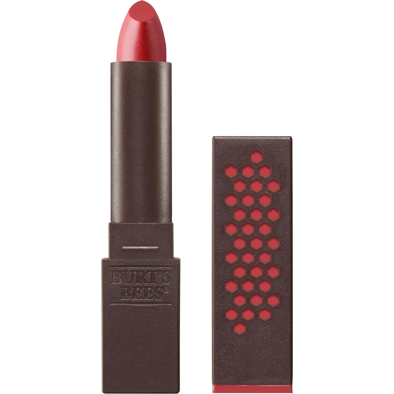 Burts Bees 100% Natural Glossy Lipstick, Blush Ripple - 1 Tube