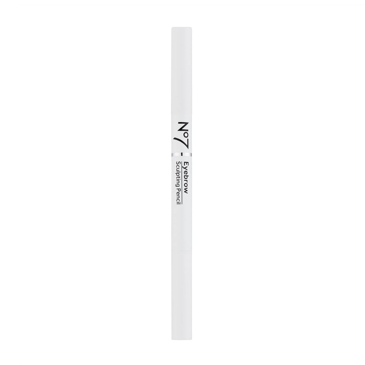 No7 Beautiful Eyebrows Sculpting Pencil - Black - Precision-Tip Eyebrows Pencil with Angled Brush Tip - Sculpting Brow Pencil with Spoolie Brush to Comb &amp; Style Brows - (0.2g)