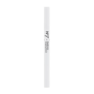 No7 Beautiful Eyebrows Sculpting Pencil - Black - Precision-Tip Eyebrows Pencil with Angled Brush Tip - Sculpting Brow Pencil with Spoolie Brush to Comb &amp; Style Brows - (0.2g)