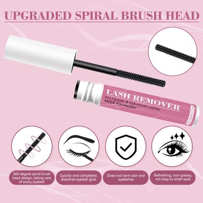Yeardera Cluster Lash Glue Remover 5ML, lash remover for lash extensions, Oily Cluster Lash Remover, lash glue remover for removing false eyelashes, DIY eyelash extensions