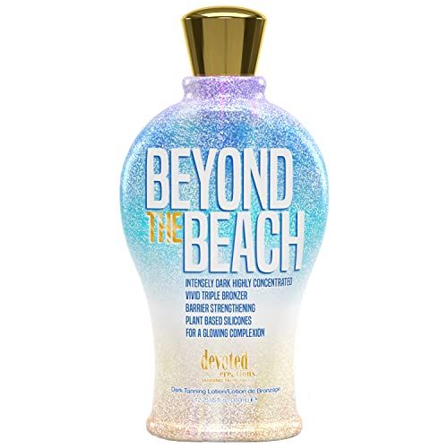 Devoted Creations Beyond the Beach - Intensely Dark Highly Concentrated Vivid Bronzer Barrier Strengthening Plant Based Silicones Boosts Cellular Energy &amp; Luminosity - 12.25 oz.