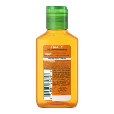 Garnier Fructis Sleek &amp; Shine Moroccan Sleek Smoothing Oil for Frizzy, Dry Hair, Argan Oil, 3.75 Fl Oz, 1 Count (Packaging May Vary)