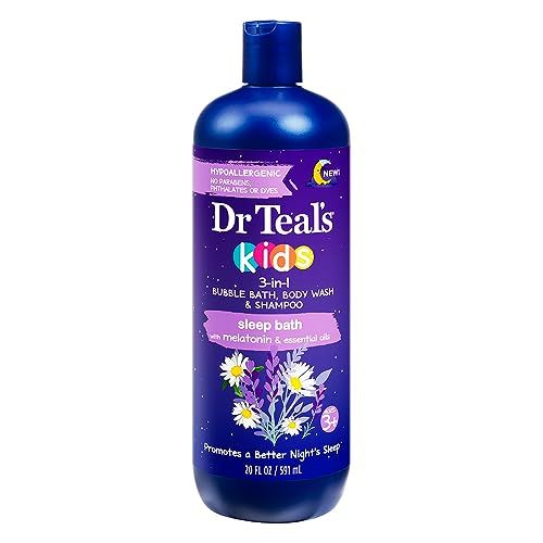 Dr Teals Kids 3-in-1 Bubble Bath, Body Wash &amp; Shampoo Sleep Bath (1) 20 Fluid Ounce Bottle
