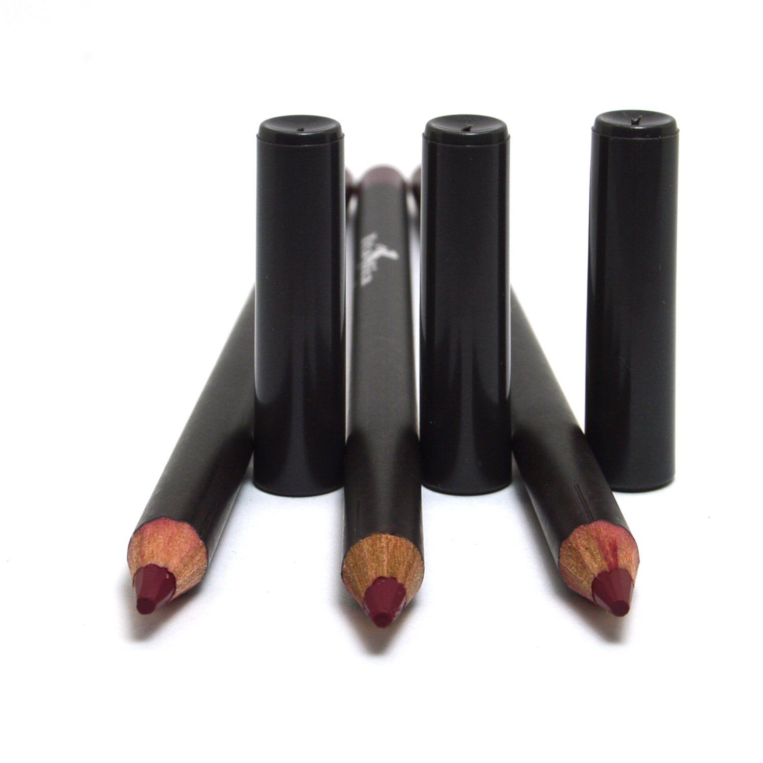 Italia Deluxe 3 PCS of Ultra Fine Eye liner Pencil Lip Eyeliner Set Pick Color  Free ZipBag (1031 Deep Purple 3pcs)
