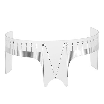 Microblading Brow Shape Design Ruler Measure Tool, Professional Eyebrow Positioning Ruler, Transparent, Reusable, Convenient for Home Use Shop (Nose bridge ruler type A)