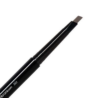 Eye Embrace Isla Medium Brown-Gray Eyebrow Pencil - Waterproof, Double-Ended Automatic Angled Tip &amp; Spoolie Brush, Cruelty-Free