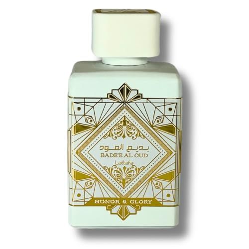 Lattafa Bade'e Al Oud Honor &amp; Glory for Unisex Eau de Parfum Spray, 3.4 Ounce  100 Ml