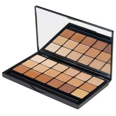 Graftobian Glamour Crme Ultra HD Foundation Super Palettes - Foundation Palette, Contour Makeup, Foundation for Professional Makeup Kit, Face Makeup for Full Coverage - Warm Color