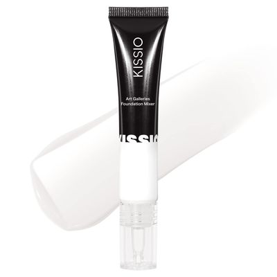 KISSIO White Foundation,Foundation Mixing Pigment,White Color Corrector,Smooth and Light,Blends Easily With Foundation,Deep to Shallow,Cruelty Free, 0.67 oz.