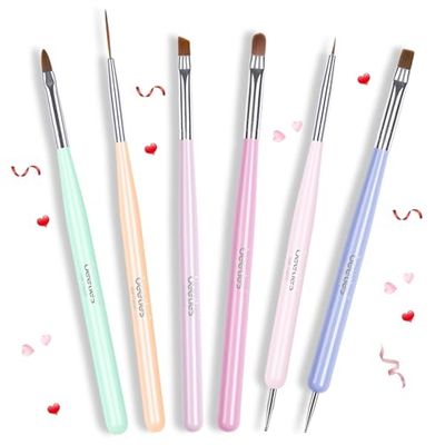 Beetles Nail Art Brushes Set Gel Polish Nail Art Design Pen Painting Tools Fingernail Brush Nail Cleaning Brush Nail Art Liner Brush and Nail Dotting Pen Salon Valentines Day Gifts for Her Women