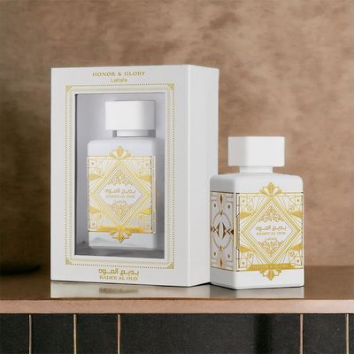 Lattafa Bade'e Al Oud Honor &amp; Glory for Unisex Eau de Parfum Spray, 3.4 Ounce  100 Ml