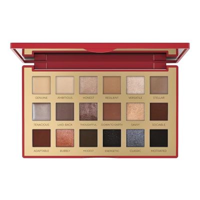 Mirabella True to You Pro Neutral Eyeshadow Palette, Warm, Cool, &amp; Neutral Makeup Palette, Talc-Free Ultra-Pigmented Matte &amp; Glam Shimmer Eyeshadows with Vitamin E, Nude