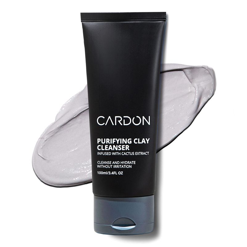 Cardon Men's Deep Pore Cleaning Clay Face Wash, 4x Better Than Charcoal, Oily, Acne-Prone Skin | Korean Premium Skin Care | Remove Face Oil &amp; Dirt, (1 CT)