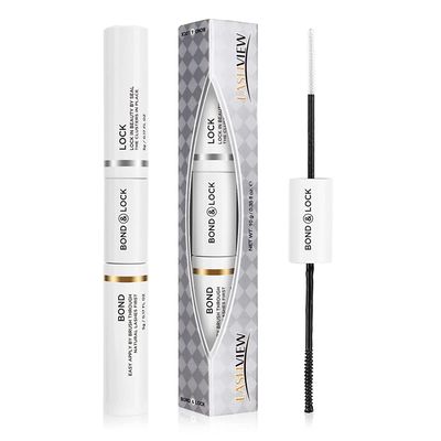 LASHVIEW Lash Bond and Seal, Cluster Lash Glue Strong Gentle Comfortable Lash Adhesive for All Day Wear Latex-Free Suitable for Sensitive Eyes Eyelashes Glue Waterproof LASHVIEW Lash Bond and Seal, Cluster Lash Glue Strong Gentle Comfortable Lash Adhesive for All Day Wear Latex-Free Suitable for Sensitive Eyes Eyelashes Glue Waterproof