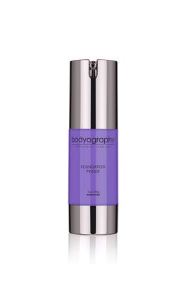BODYOGRAPHY - Foundation Primer (Purple) Flawless Anti-Aging Salon Makeup Primer wVitamin E, A, Jojoba, Grapeseed Oil | Control Shine | Gluten-Free, Cruelty-Free, 1 oz.