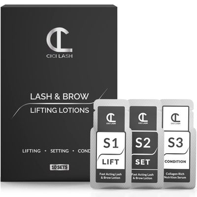 10 Sets Of Lash Lift &amp; Brow Lamination Lotions For Professionals | Instant Perming, Lifting &amp; Curling for Eyelashes &amp; Eyebrows | Salon Results Lasting 6-8 Weeks | 10 Semi Permanent Treatments Supplies