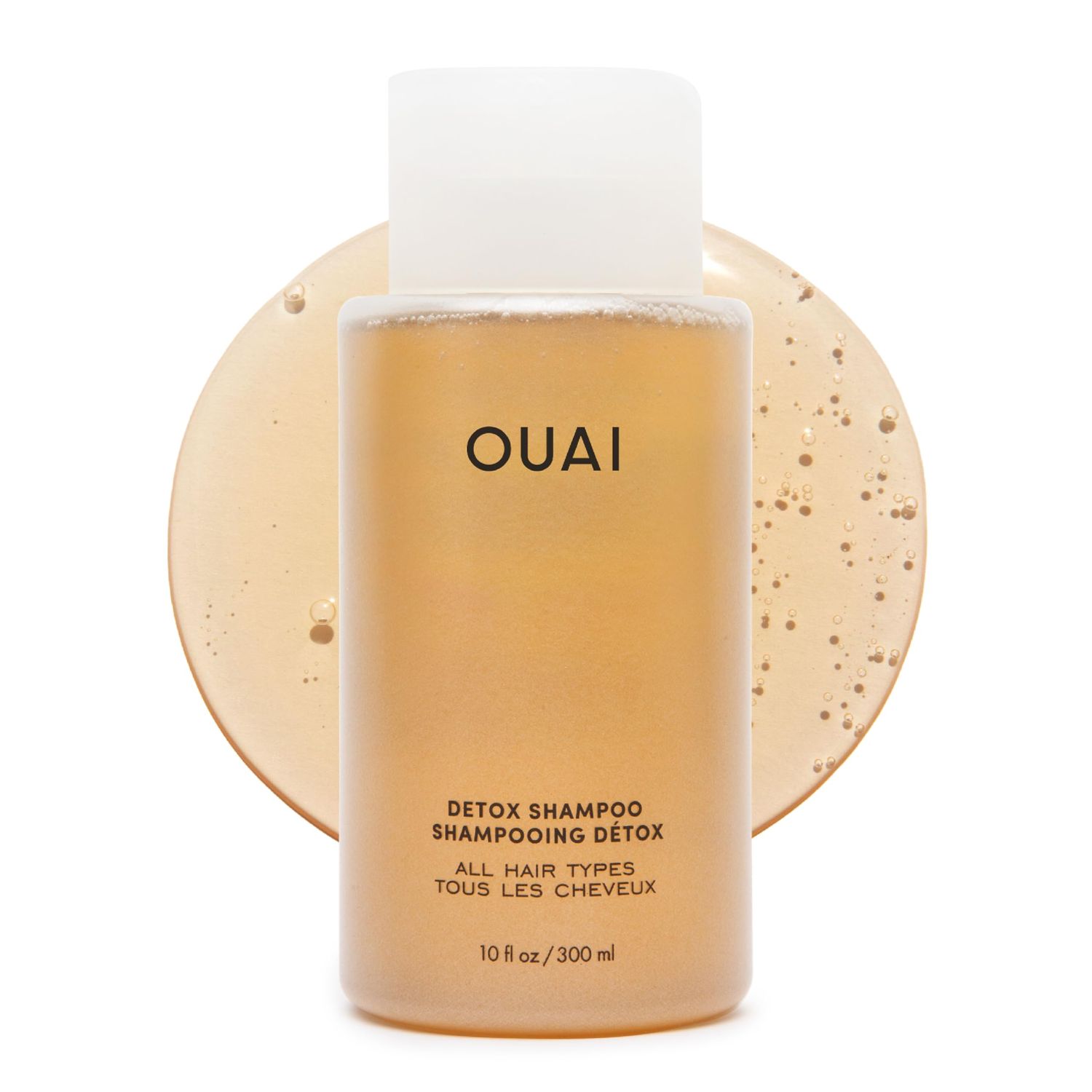 OUAI Detox Shampoo - Clarifying Shampoo for Build Up, Dirt, Oil, Product and Hard Water - Apple Cider Vinegar &amp; Keratin for Clean, Refreshed Hair - Sulfate-Free Hair Care (10 oz)