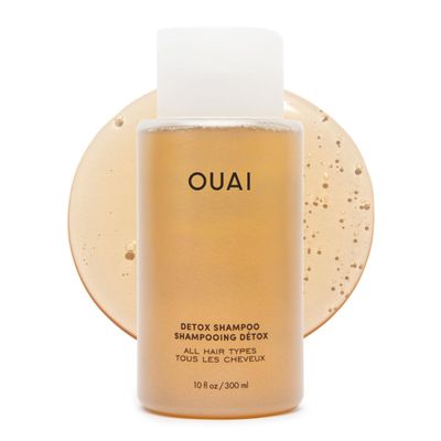 OUAI Detox Shampoo - Clarifying Shampoo for Build Up, Dirt, Oil, Product and Hard Water - Apple Cider Vinegar &amp; Keratin for Clean, Refreshed Hair - Sulfate-Free Hair Care (10 oz)