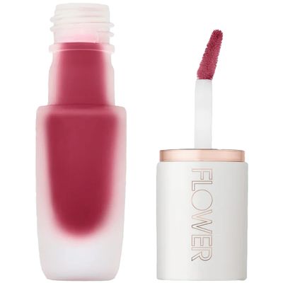 FLOWER BEAUTY By Drew Barrymore Perfect Pout Lip Color - Soft Matte Finish - Liquid Lipstick - Comfortable  Lightweight Feel (Punch)