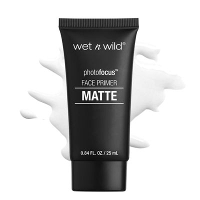 wet n wild Face Primer Photo Focus Matte Face Primer Clear, Perfect Prep &amp; Matte Finish, Extends Makeup Wear, Weightless Hydration with Aloe Vera &amp; Vitamin E, Cruelty-Free - Partners in Prime