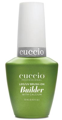 Cuccio Pro Brush-On Builder Gel With Calcium - LED And UV Self-Levelling Lightweight Formula - Soak-Off Gel Product With Strength Of Hard Gel - Chip-Resistant - Clear - 0.43 Oz Nail Polish
