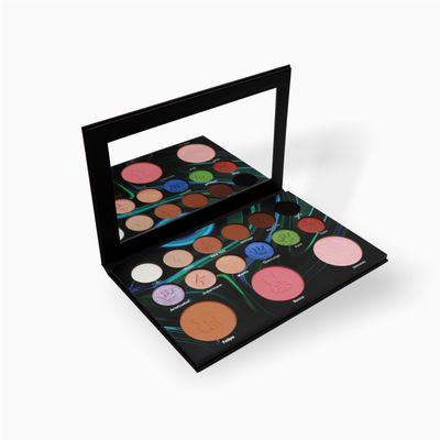 MUBA COSMETICS Andrs Felipe All in One Makeup Palette - Face Makeup Set with 12-Color Matte &amp; Shimmer Eyeshadow Palette with Face Highlighter, Makeup Blush, Contour Powder