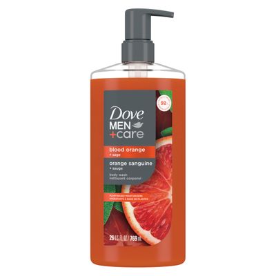 DOVE MEN  CARE Body Wash To Rebuild Skin In The Shower Blood Orange With Plant-based Cleansers And Moisturizers 26 Fl Oz
