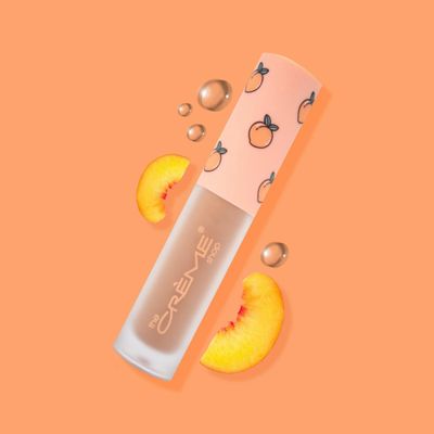 The Crme Shop Moisturizing Lip Gloss | Hydrating Oil &amp; Conditioning Treatment with Nourishing Jojoba Oil, Coconut Oil and Essential Vitamin C | Made in Korea | - Peach Cobbler