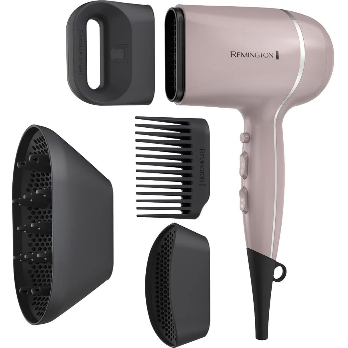 Remington Pro Wet2style Hair Dryer, With Ionic &amp; Ceramic Drying Technology, Mauve, 1875 Watts of Drying Power