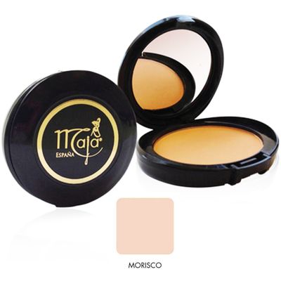 Morisco Maja Pressed Powder| Delicately Scented Pressed Powder, Mirror and Tassel Compartment for Flawless Skin 0.53 Ounces