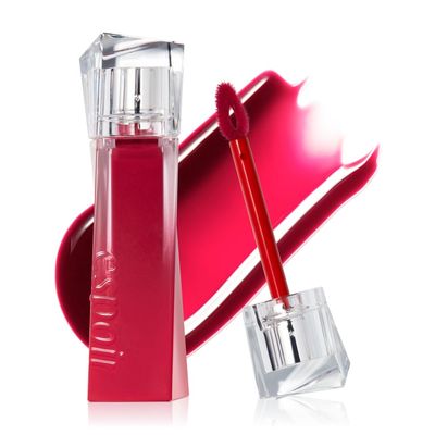 Espoir Couture Lip Tint Glaze #4 Hushed Cherry 0.19oz | Volumizes &amp; High-Shine Lip Plumper | Long-Lasting Vibrant Color | Thickening radiance Lip Stain | Tinted Lip Moisturizer | Korean Lip Makeup