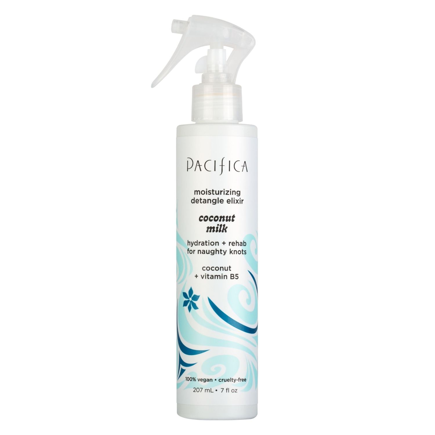 Pacifica Beauty Coconut Milk Detangle Elixir, Detangling Spray &amp; Leave-on Conditioning For Minimizing Breakage, Coconut Scent, Vegan &amp; Cruelty-Free